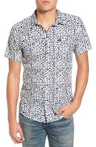 Men's Rvca Brong Short Sleeve Shirt, Size - Grey