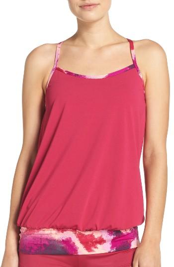 Women's Nike Cascade Sport Racerback Tankini Top - Pink