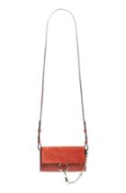 Women's Chloe Mini Faye Suede & Leather Wallet On A Chain - Purple