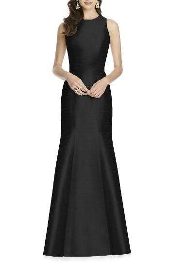 Women's Alfred Sung Dupioni Trumpet Gown