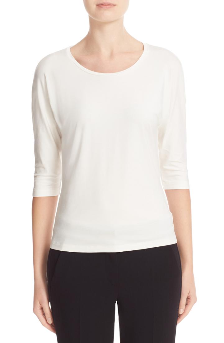 Women's Max Mara Circe Jersey Tee, Size - Ivory