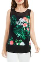 Women's Vince Camuto Havana Tropical Mixed Media Top