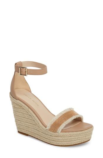 Women's Pelle Moda Radley Espadrille Wedge Sandal M - Brown