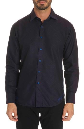 Men's Robert Graham Spruce Classic Fit Sport Shirt - Blue