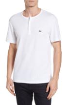 Men's Lacoste Double Face Henley T-shirt (s) - White