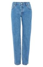 Women's Topshop Medium Wash Straight Leg Jeans Us (fits Like 0-2) - Blue