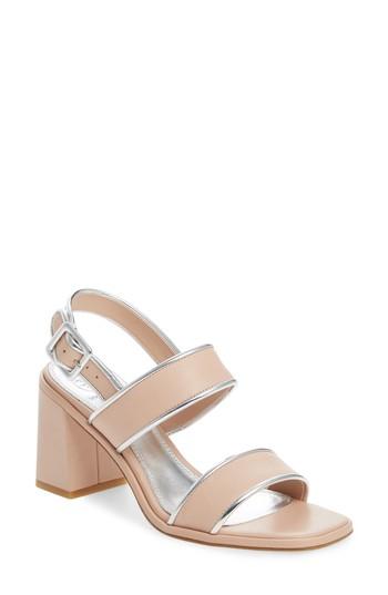 Women's Tory Burch Delaney Double Strap Sandal .5 M - Beige