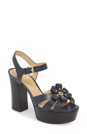 Women's Michael Michael Kors Tara Platform Sandal M - Blue