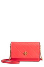 Tory Burch Mini Georgia Quilted Leather Shoulder Bag - Pink