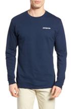 Men's Patagonia P-6 Logo Organic Cotton T-shirt, Size - Blue