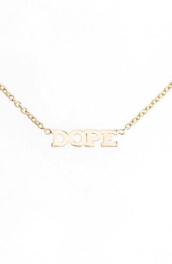 Women's Zoe Chicco Itty Bitty Dope Pendant Necklace