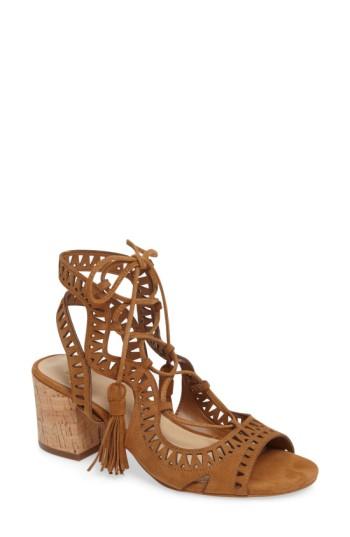 Women's Marc Fisher Ltd Remone Ghillie Lace Sandal .5 M - Brown