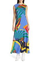 Women's Polo Ralph Lauren Sleeveless Silk Maxi Dress - Blue
