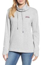 Women's Vineyard Vines Slub Funnel Neck Hoodie - Grey