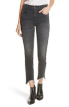 Women's 3x1 Nyc W3 Chewed Hem Ankle Straight Jeans - Black