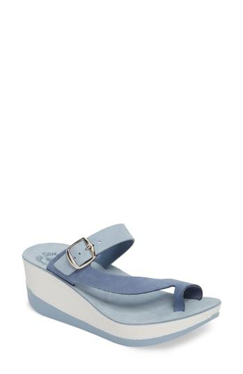 Women's Fantasy Sandals Felisa Wedge Sandal .5us / 38eu - Blue