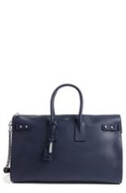 Saint Laurent Large Sac Du Jour Leather Duffel Tote -