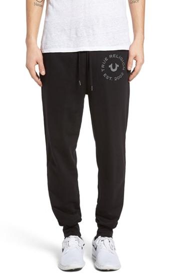 Men's True Religion Brand Jeans Sweatpants - Black