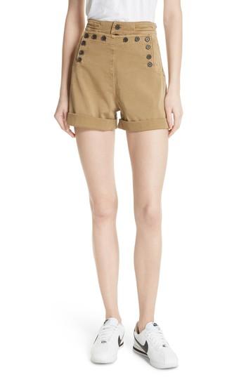 Women's A.l.c. Pierce High Waist Sailor Shorts - Beige