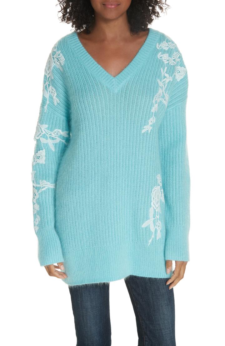 Women's Sanctuary Chenille Pullover, Size - Grey