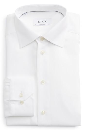 Men's Eton Contemporary Fit Cavalry Twill Dress Shirt