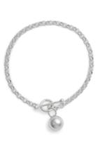 Women's Argento Vivo Sphere Charm Link Bracelet