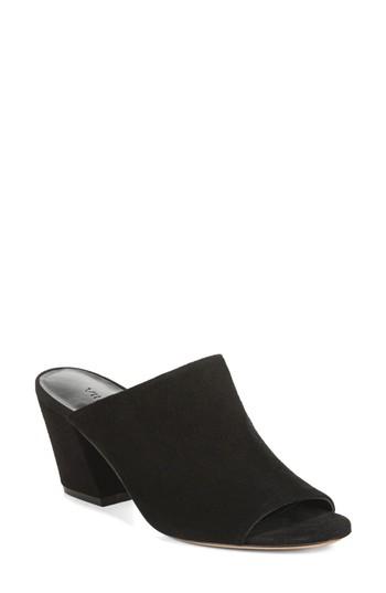 Women's Vince Baldriz Open Toe Mule .5 M - Black