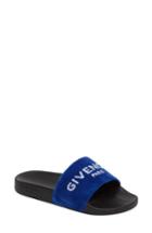 Women's Givenchy Logo Slide Sandal Us / 35eu - Blue