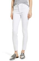 Women's Ag The Farrah High Waist Raw Hem Ankle Skinny Jeans