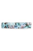 France Luxe Rectangle Barrette, Size - Blue