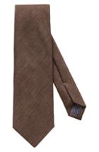 Men's Eton Solid Wool Blend Tie, Size - Brown