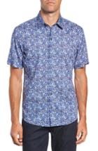 Men's Zachary Prell Ose Fit Sport Shirt, Size Medium - Blue