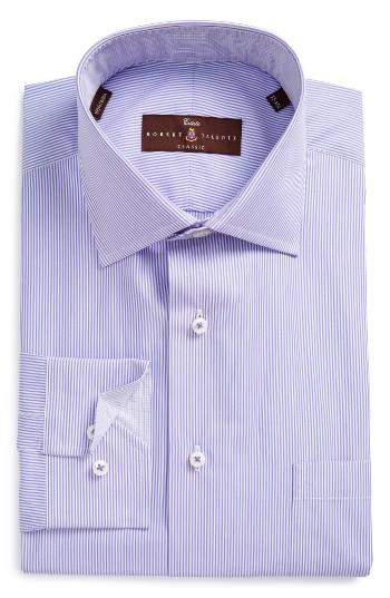 Men's Robert Talbott Estate Classic Fit Stripe Dress Shirt .5 - Purple