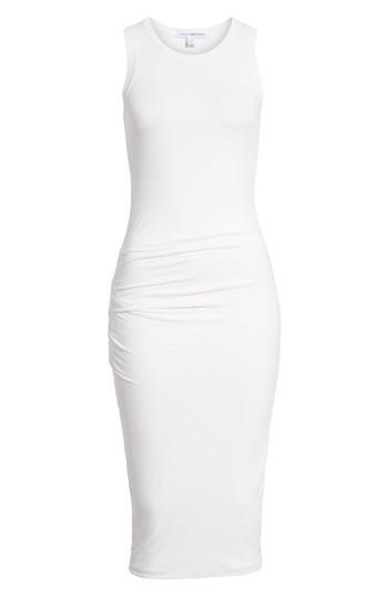 Women's James Perse Skinny Ruched Tank Dress - White