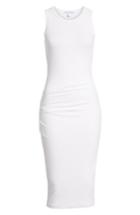 Women's James Perse Skinny Ruched Tank Dress - White