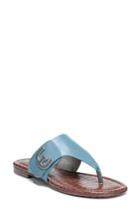 Women's Sam Edelman Barry V-strap Thong Sandal M - Blue