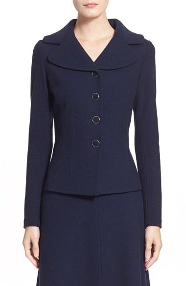 Women's St. John Collection Micro Boucle Knit Jacket