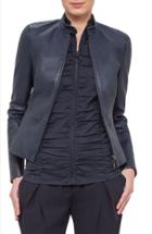 Women's Akris Punto Lambskin Leather Jacket
