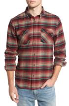 Men's O'neill Butler Plaid Flannel Sport Shirt, Size - Red