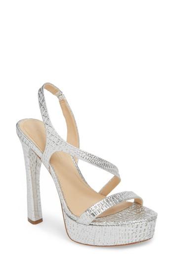 Women's Imagine By Vince Camuto Prent Asymmetrical Platform Sandal M - Metallic
