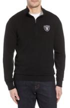 Men's Cutter & Buck Oakland Raiders - Lakemont Fit Quarter Zip Sweater