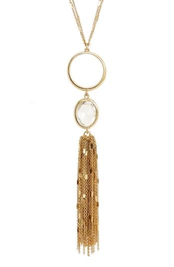 Women's Kate Spade New York 'cascade' Fringe Pendant Necklace