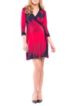 Women's Olian Olivia Maternity Wrap Dress - Red