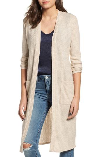 Women's Socialite Waffle Knit Duster Cardigan