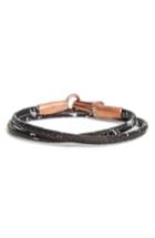 Men's Cause & Effect Leather Wrap Bracelet