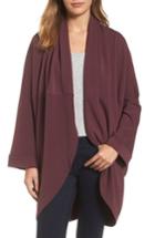 Women's Caslon Cocoon Knit Midi Cardigan - Burgundy