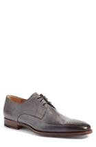 Men's Magnanni Gerardo Medallion Toe Derby .5 M - Grey