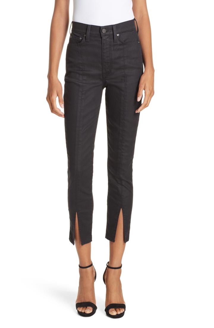 Women's Alice + Olivia Good Slit Front Skinny Jeans