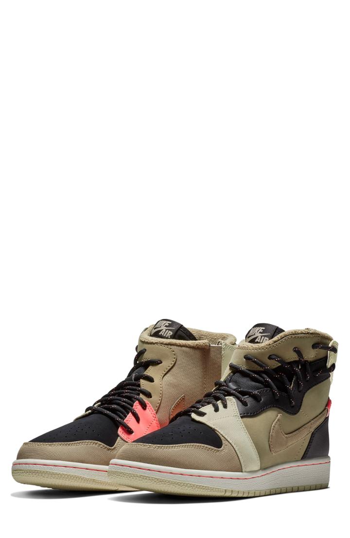 Women's Nike Air Jordan 1 Rebel Xx Utility High Top Sneaker .5 M - Brown