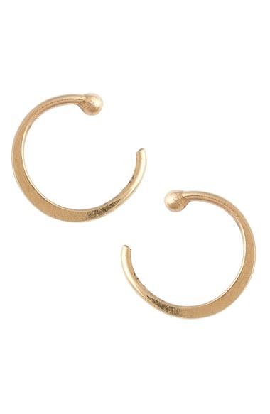 Women's Melissa Joy Manning Gold Hug Hoop Earrings